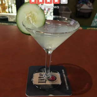 Asked what I liked and made me a delicious cucumber gin concoction... Yum!