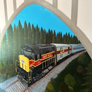 Beautiful mural inside the place!
