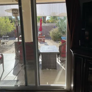 Patio door glass