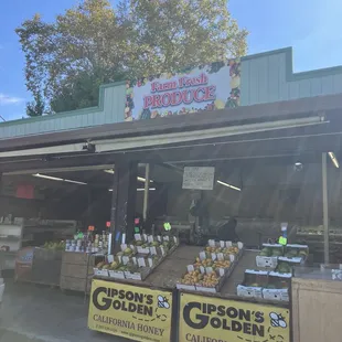 Open displays you can see from the road with the latest produce