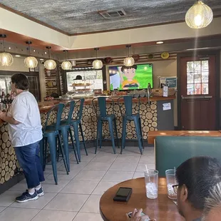 The front of the restaurant.
