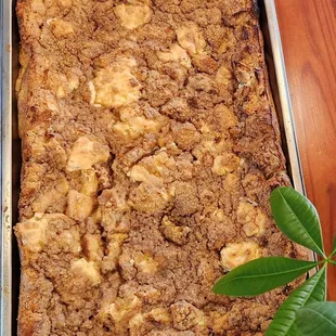 a pan of baked oatmeal