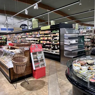 a variety of products in a store