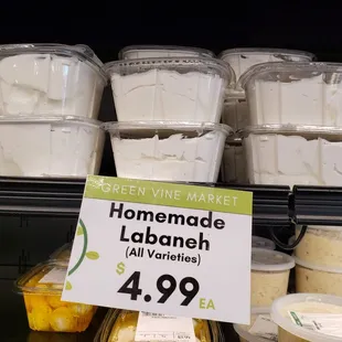 Homemade Labna. Great breakfast item or snack. Nice to see a place make it fresh. Very authentic.