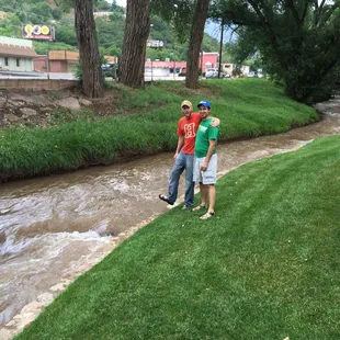 Stream runs through the property. Great place to sit and relax.