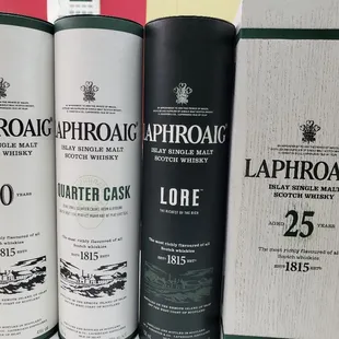 Laphroaig lineup!!