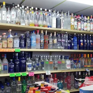 Vodka selection