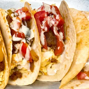 Chorizo Breakfast Tacos