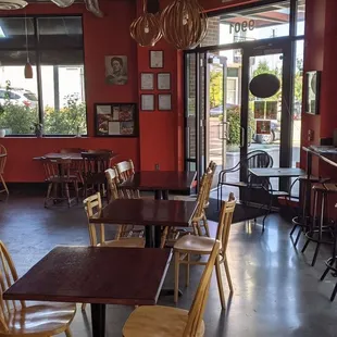 the interior of a restaurant