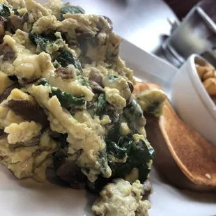 Spinach and Mushroom Omelette