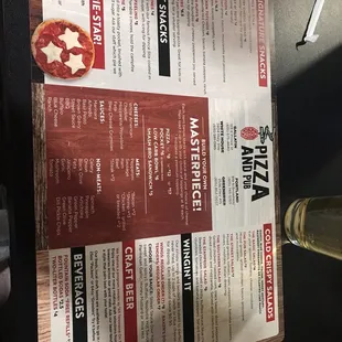 the menu