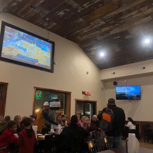 Huge built in screen