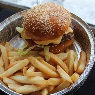 Old fashioned cheeseburger!