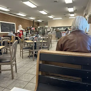 Interior on a Sunday around noon