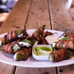 Bacon-jalapeno poppers are a great way to start any meal.