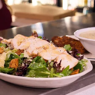 Soup and salad - yummm!