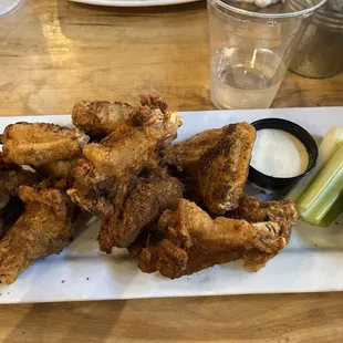 12 Wings with bone dust