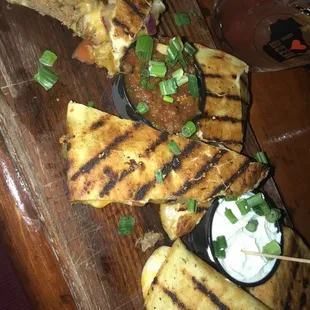 Pulled pork quesadillas