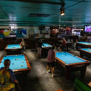 billiard tables