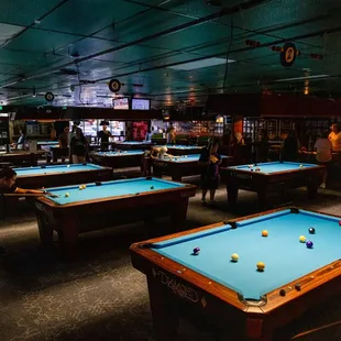 billiard tables