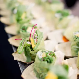 Mango, avocado, and spring salad wrap.  (Photo by Michelle Chang Photography)