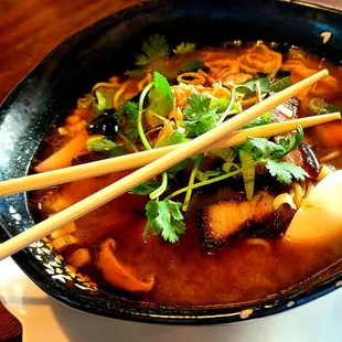 Pork ramen that looks a lot better than it tastes