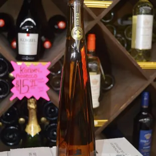 a bottle of wine