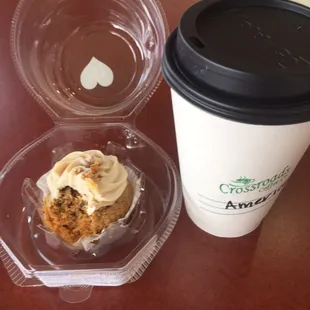 Find cupcakes and other goodies at crossroads coffee. Mmmmmm (carrot cupcake)