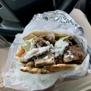 Second time here.  Got the large gyro.  Excellent!