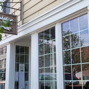 Greenhouse cafe has a great storefront