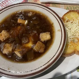 French Onion Soup in a bowl