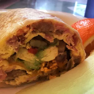 Meat Lovers Breakfast Burrito