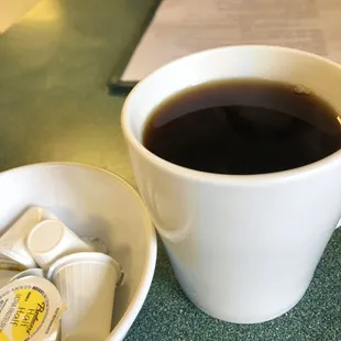 Coffee. It's ok. It's served hot and they didn't let me see the bottom of my cup.