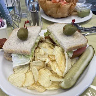 BLT is as good as it looks. Next time my husby will ask for a side of fruit. He couldn&apos;t finish all the chips.