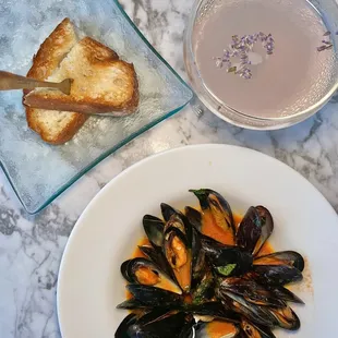 Steamed Mussels