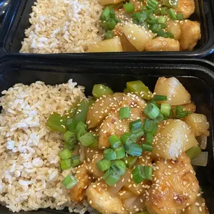 Sweet n' Sour chk'n. (Not gluten free)