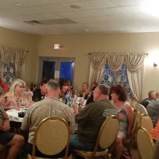 Banquet Hall during our weekly entertainment
