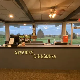 The checkout counter