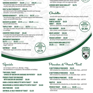 Served until 1:00pm daily, enjoy traditional breakfast favorites, or try something new!