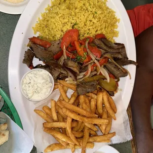 shawarma platter w/ lamb !