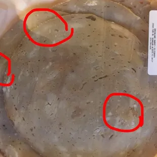 the size of a piece of bread