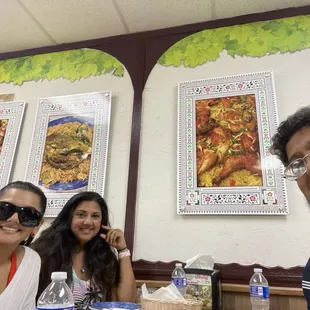 Family having lunch.