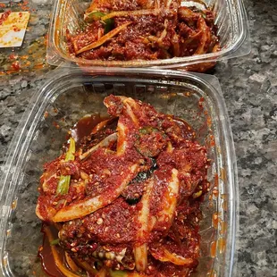 Marinated crab (gejang)