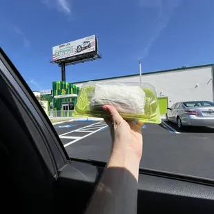 outside