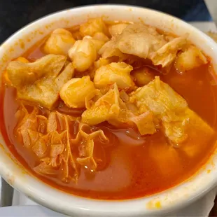 Cup of menudo
