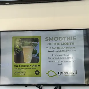 Smoothie of the month