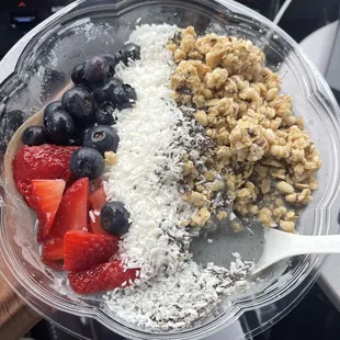Blue Majik bowl with acai added