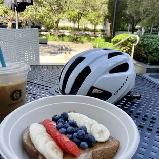 Fruity Toast + morning conference calls