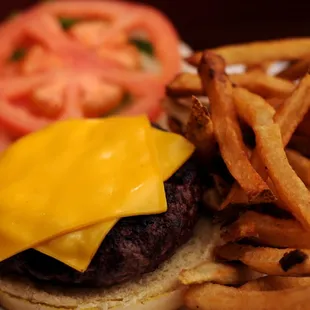 1/2 Pound Black Angus Cheeseburger