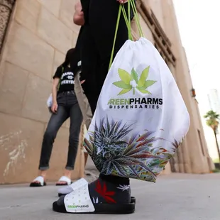 Stop by GreenPharms to check out our ultimate collection of swag! From sandals to bags, you never know what you'll find at the Pharm!